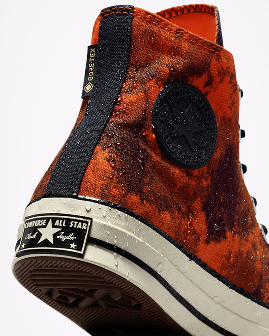 Men's Converse Chuck 70 GORE-TEX® High Top Shoes Orange / Black | AU 5C98ED